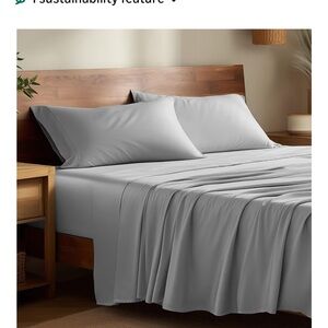 Bare Home 100% Rayon Made from Bamboo Split Head Flex King Sheet Set